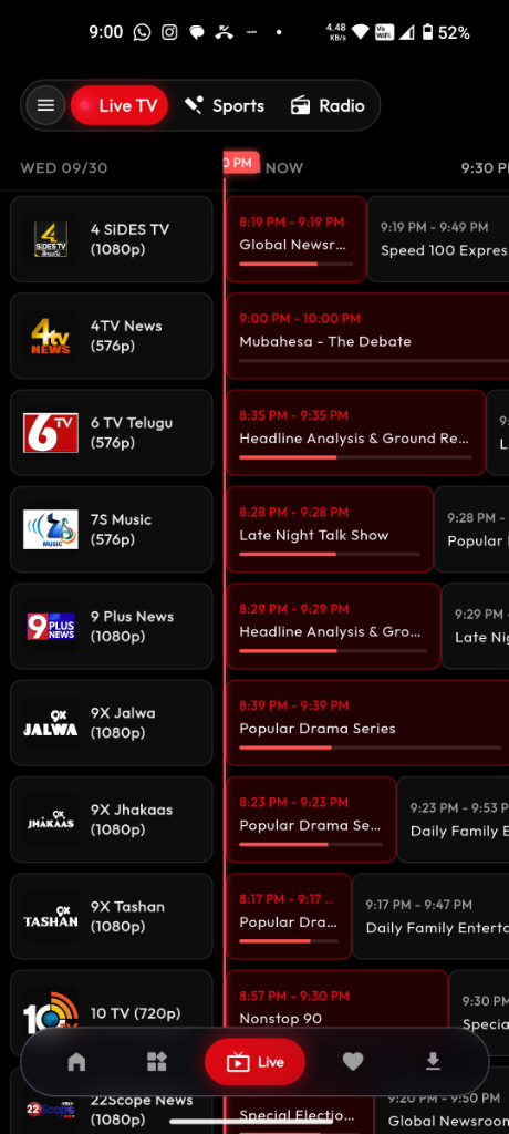 Champak Live TV & Sports EPG
