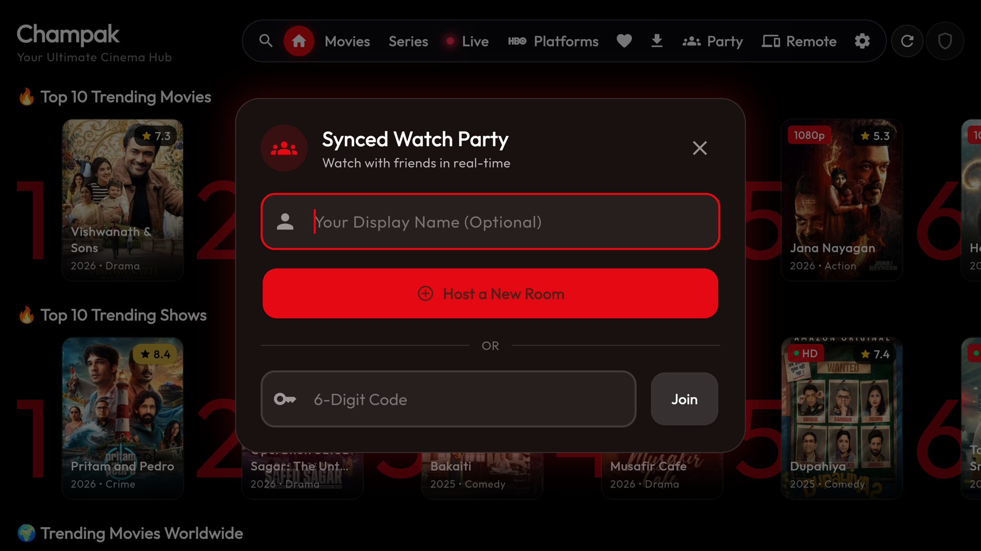 Champak Synced Watch Party on TV